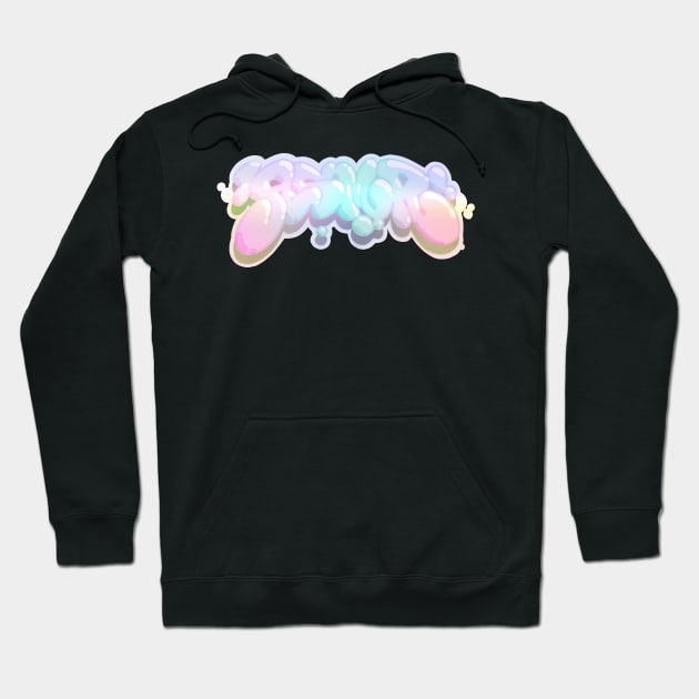 ASMR - Pastel Aesthetic Bubble Letters Hoodie by CreativeOpus